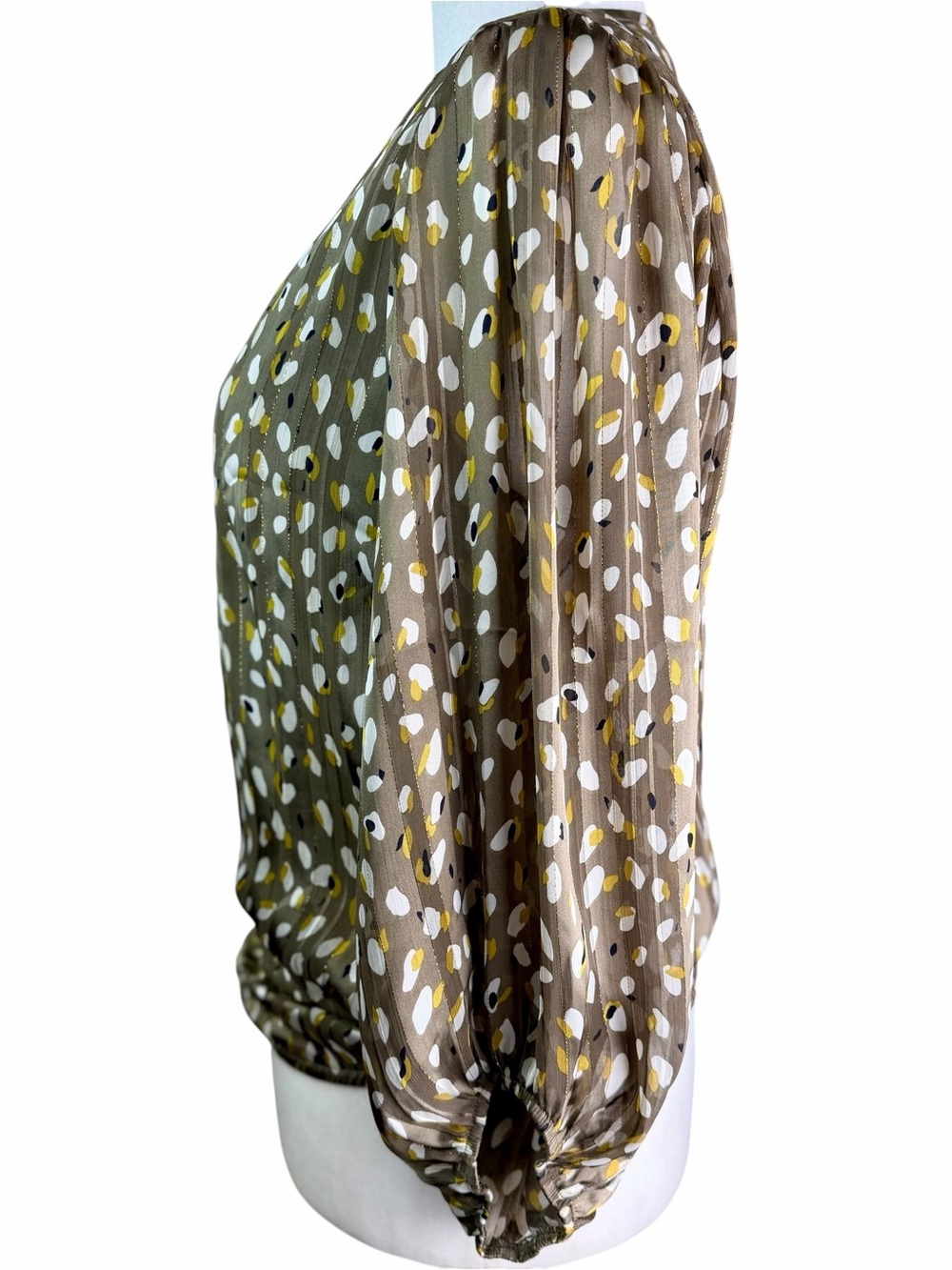 Haver & Blair London Printed 3/4 Sleeve Blouse Size M - Picture 4 of 11
